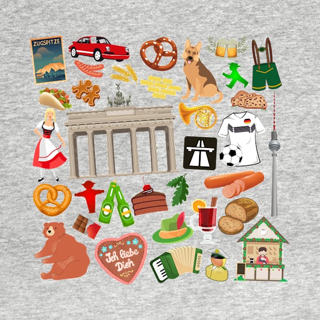 Germany Travel Icons by FancyPlanet